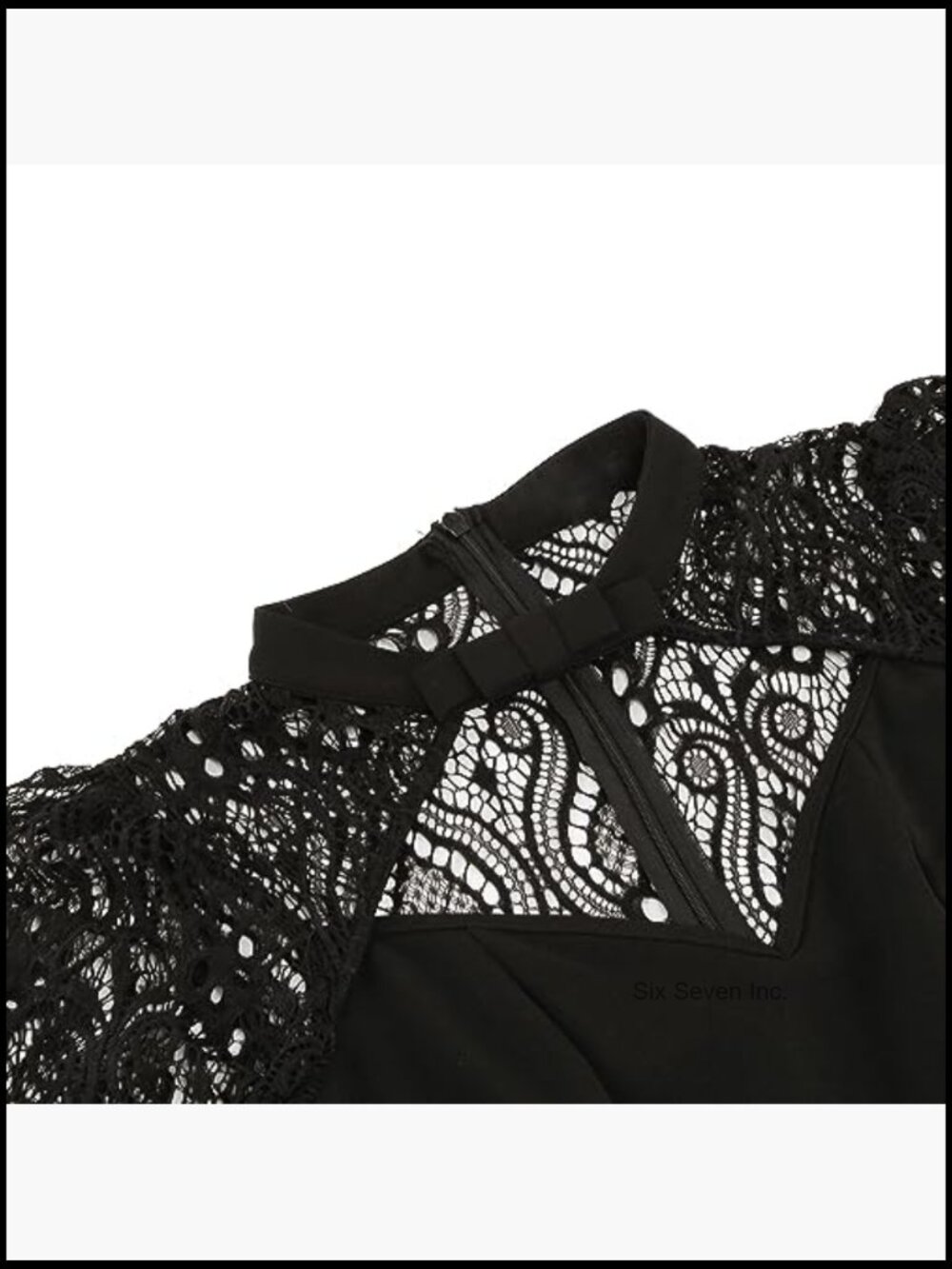 Women Mesh Floral Embroidery Vintage Cocktail Swing Dress Illusion 50s Goth - Picture 4 of 7